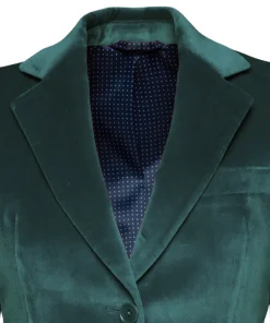 Veste Daniela velours palatine cintrée
