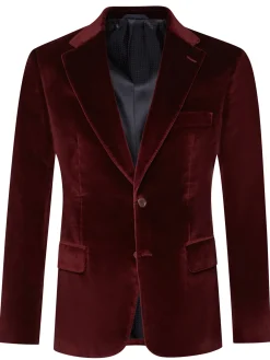 Veste Sergio semi-cintrée velours lisse palatine