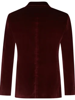 Veste Sergio semi-cintrée velours lisse palatine