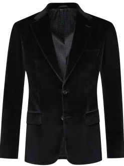 Veste Sergio semi-cintrée velours lisse palatine